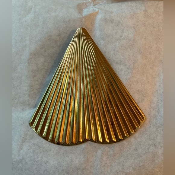 Vintage Fan Shaped Scarf Clip Art Deco - Picture 5 of 6